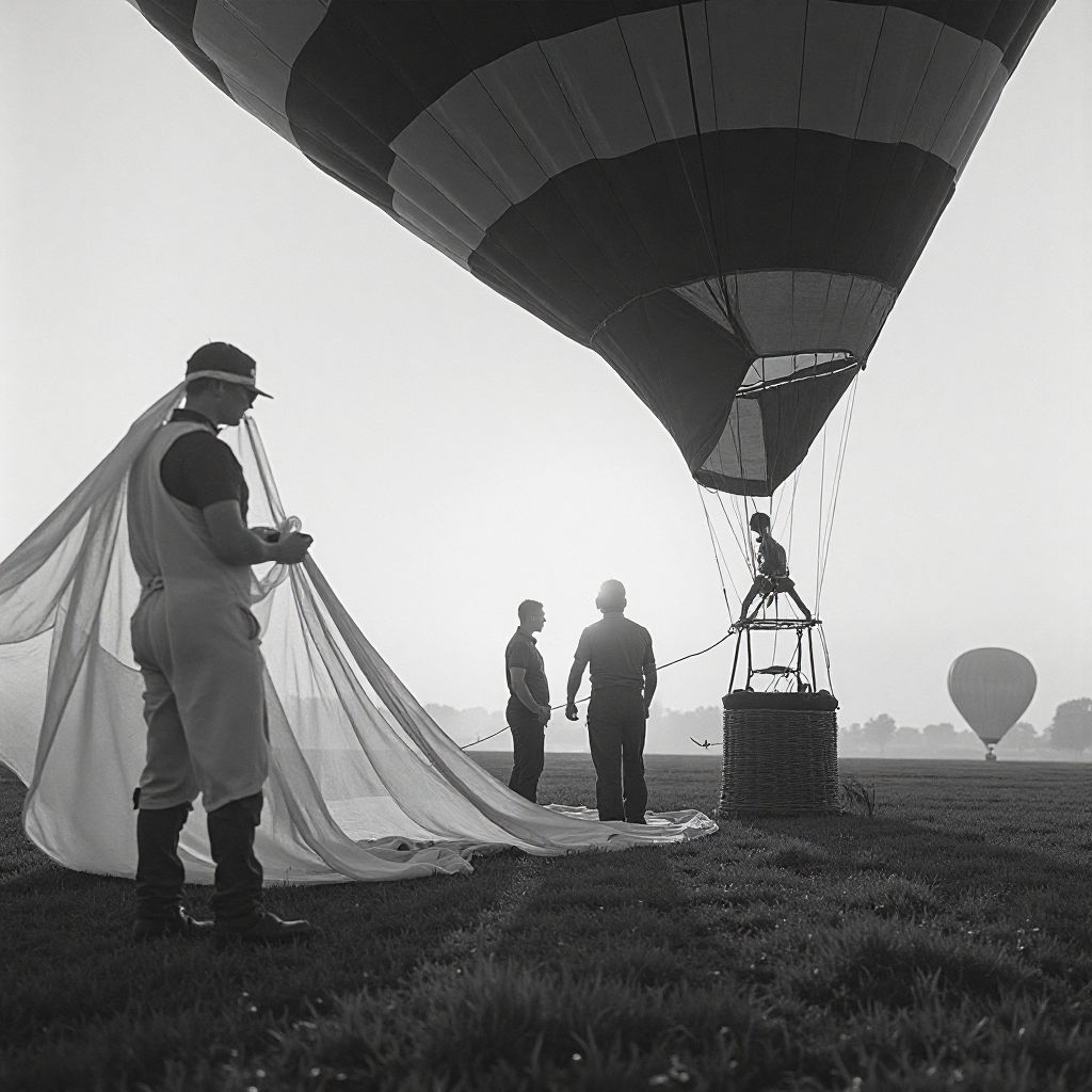 Przygotowanie balonu do lotu