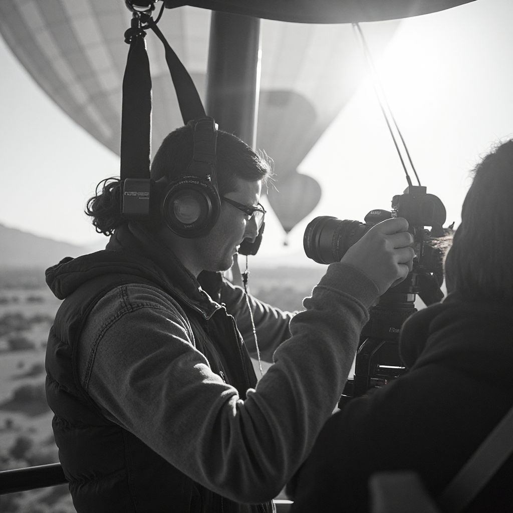 Sesja fotograficzna z balonu